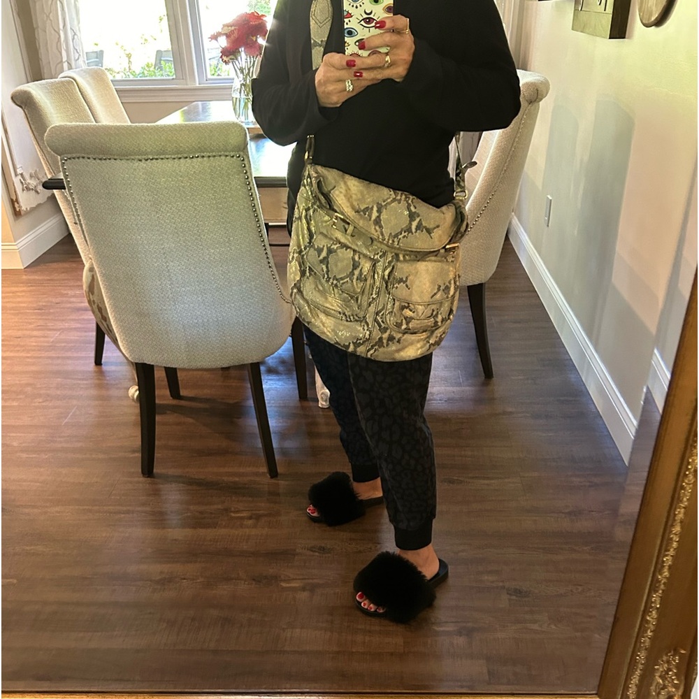 OR by Oryany snakeskin shiny leather pocketbook